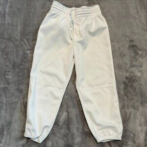 Alleson Athletic Youth Baseball Pants White Pull On T-Ball Size Medium M